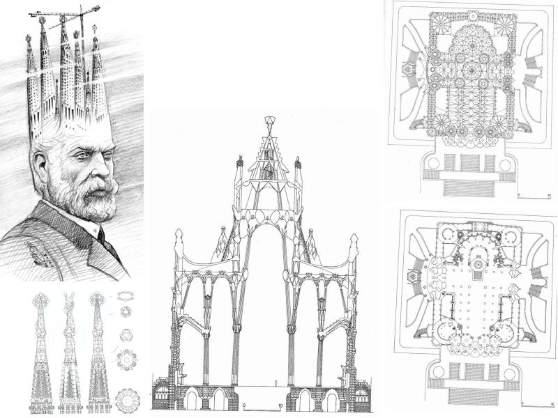 Архитектура антонио гауди рисунок