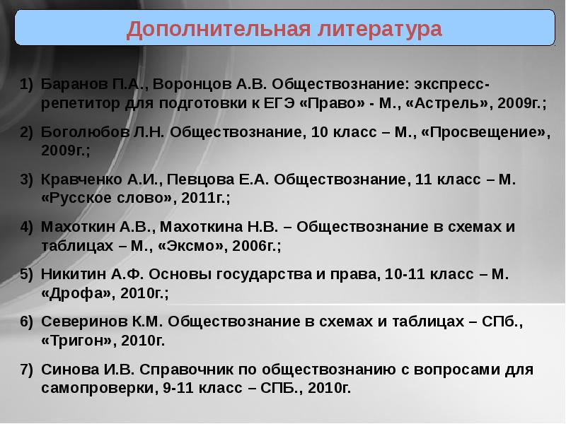 Семейное право 10 класс презентация боголюбов