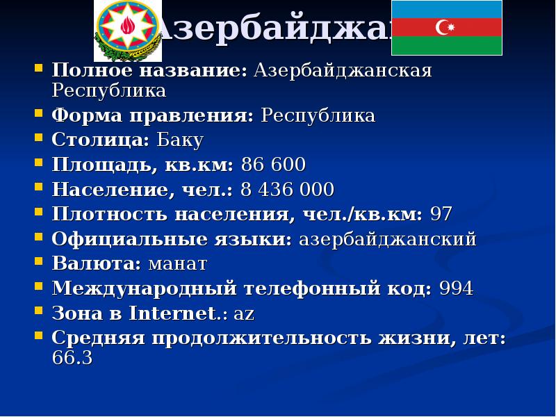 Азербайджан проект 2 класс