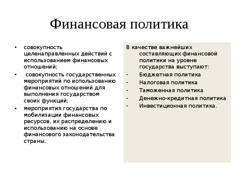 В политике совокупность. Финансовая политика это совокупность. Финансовая политика это целенаправленные действия.