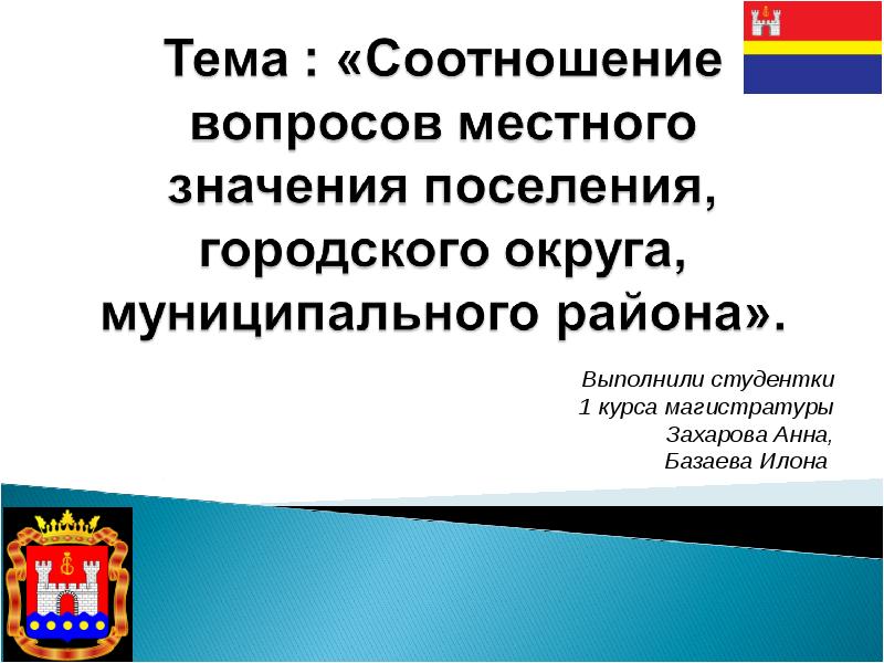 Вопросы местного значения муниципального района презентация