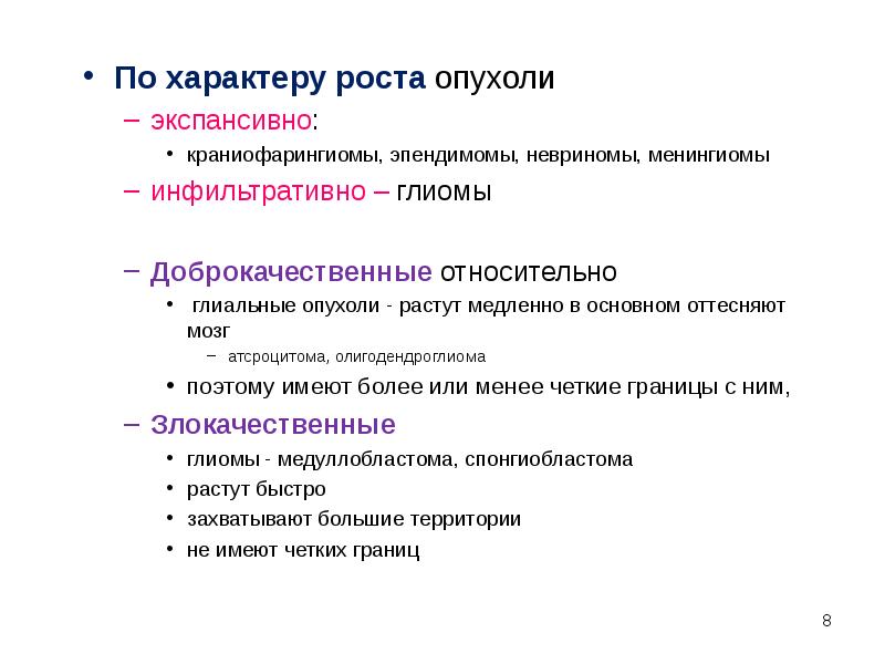 Подпишите картинки виды опухолевого роста