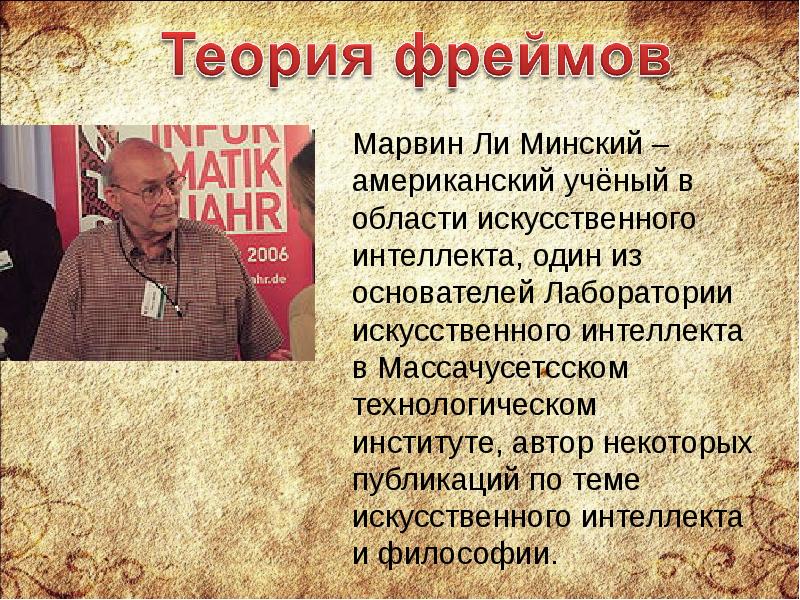 Теория фреймов презентация