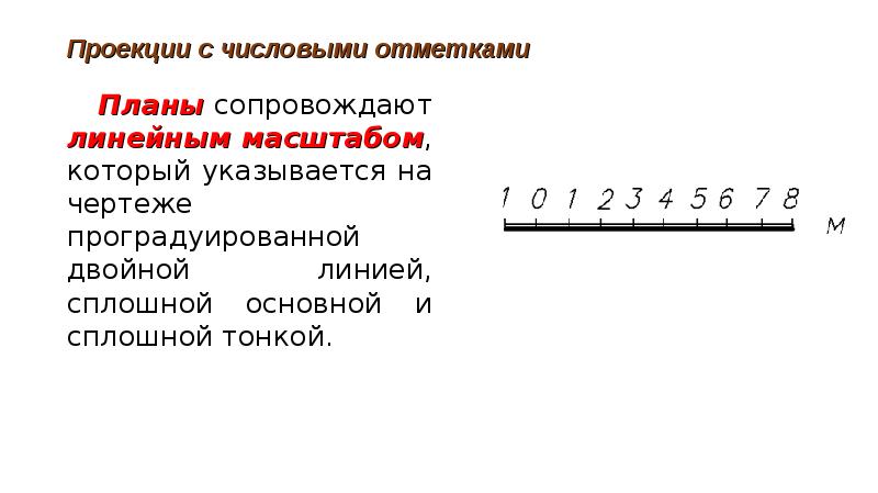 Линейный масштаб чертежа