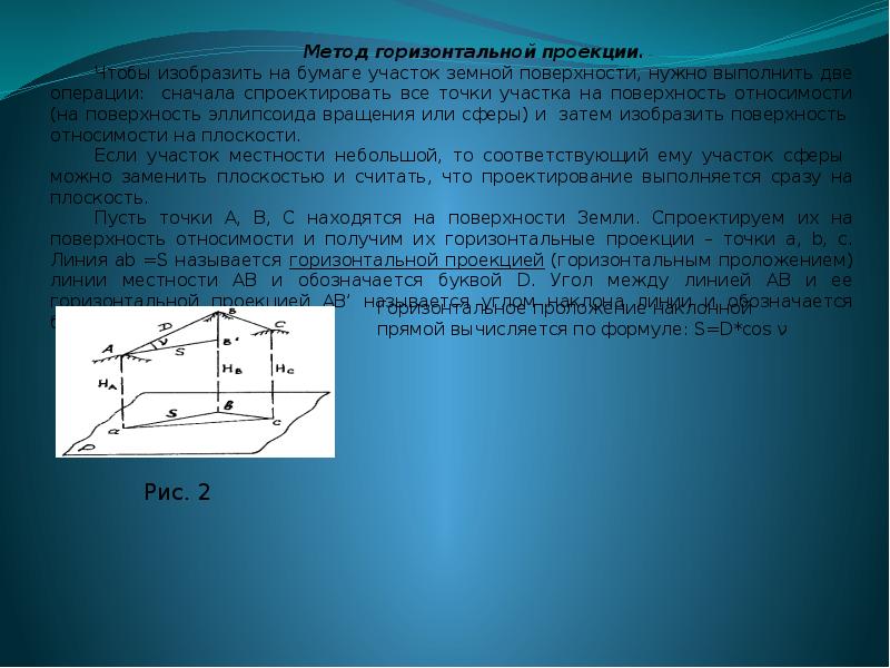 Наклонное расстояние