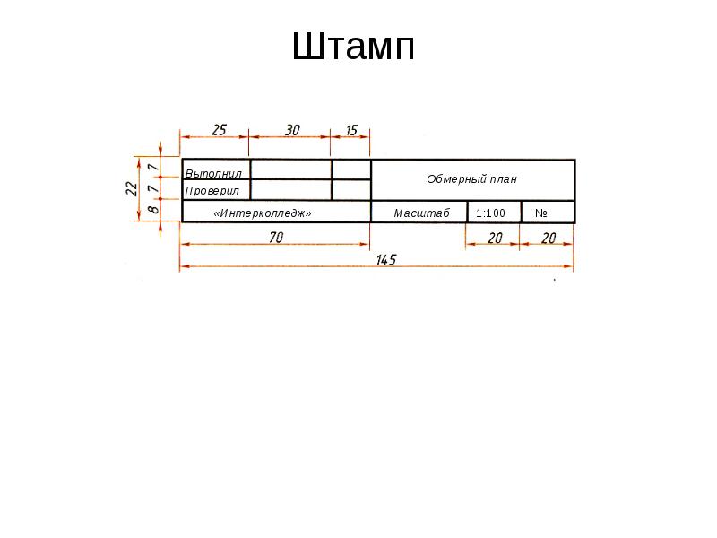 Как называется штамп на чертеже