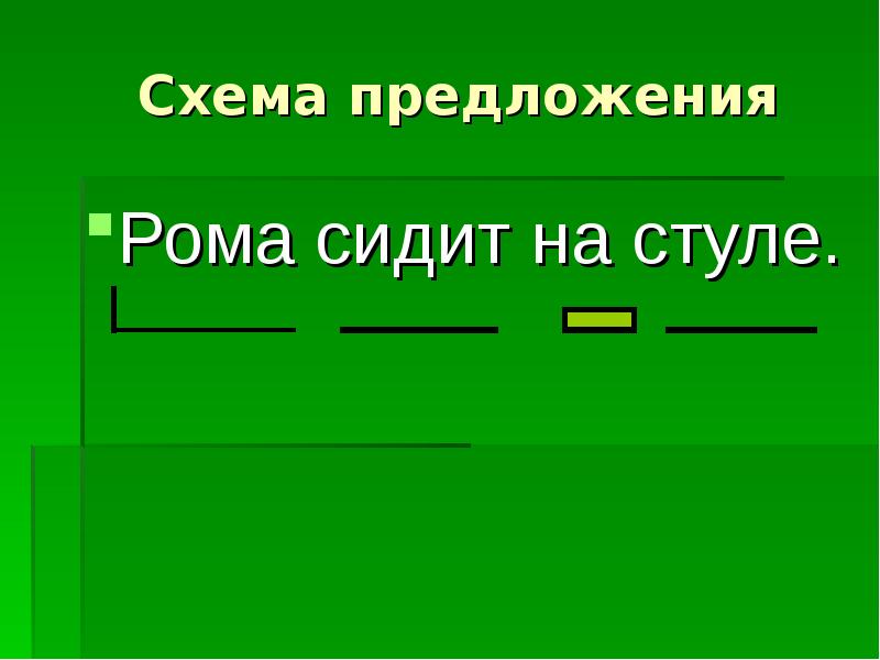 Схема для предложения