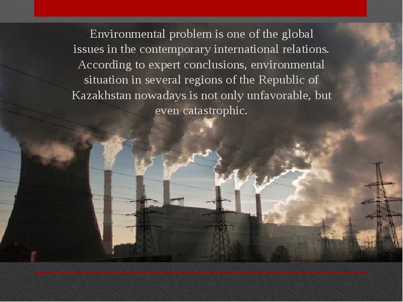 Доклад: Ecological problems