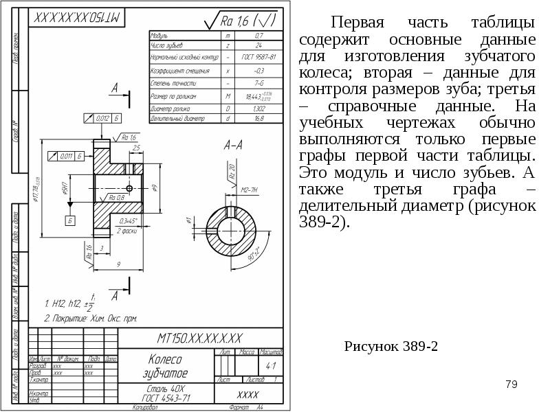 Учебный чертеж