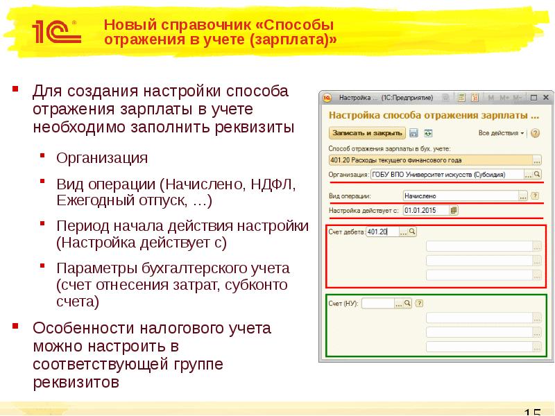 На каком счете отражается зарплата. Заполнить справочник «способы учета зарплаты». Способы учета зарплаты в 1с. Способы отражения отпусков. Способы отражения зарплаты пример заполнения.