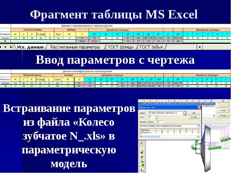 Фрагменты таблицы. Excel параметрические чертеж. Фрагмент таблицы эксель. Параметрическая таблица excel. Стандартные параметры модели.