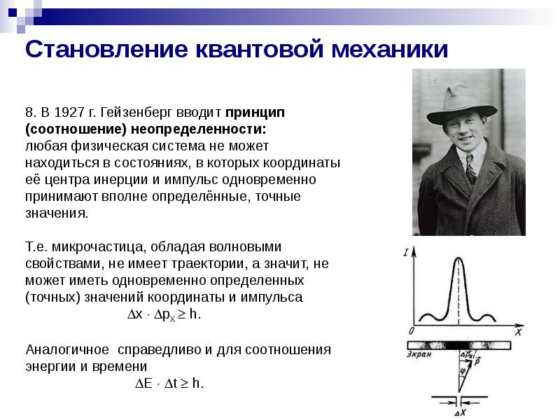 Выберите верные утверждения соотношение неопределенностей гейзенберга. Выберите верные утверждения соотношение неопределенностей гейзенберга