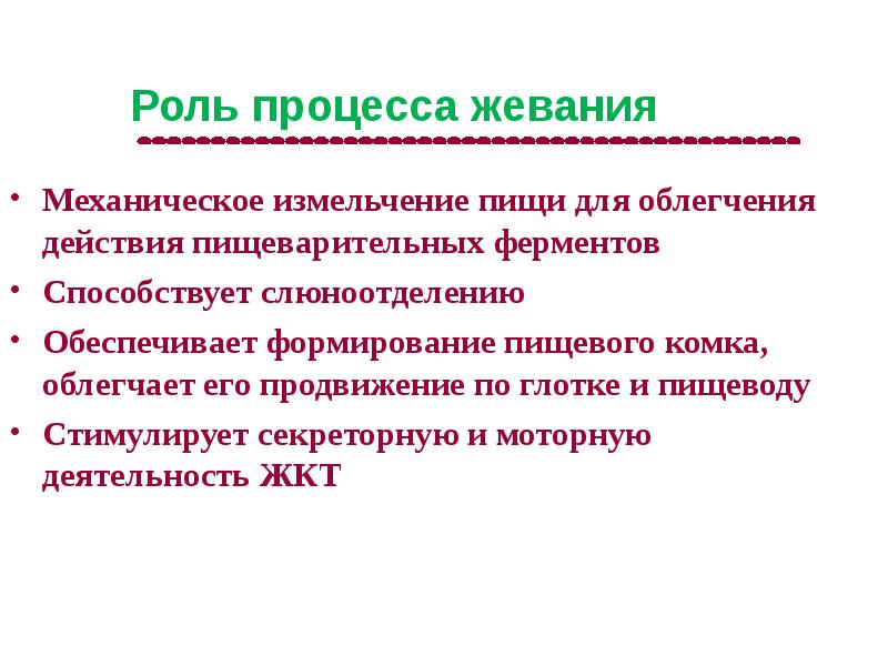 Роль в процессе это. Роль жевания. Механическое измельчение пищи, формирование пищевого комка. Жевание физиология. Механизм процесса жевания.