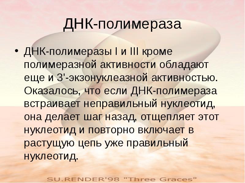 Кроме третьей. ДНК-полимеразы i, II И III. Полимеразная активность. Полимеразные активности.