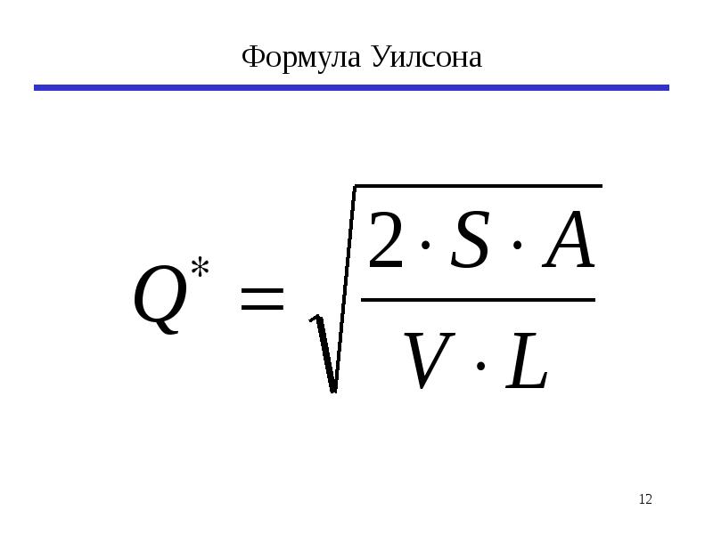 Оптимальный размер заказа формула. Модель Уилсона формула. Формула Уилсона оптимальный размер запаса. Формула Уилсона оптимальный размер заказа. Модель Уилсона управления запасами формула.