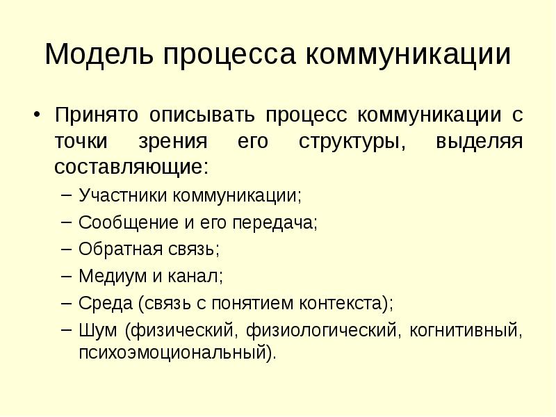 Участники процесса общения