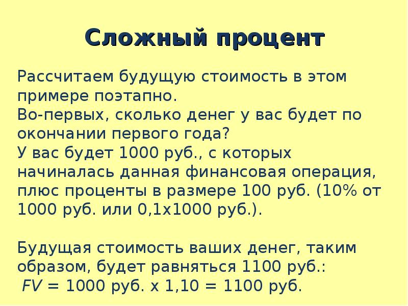 Сложный процент