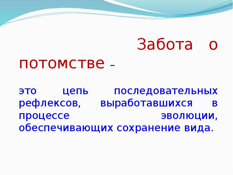 Забота о потомстве презентация о животных