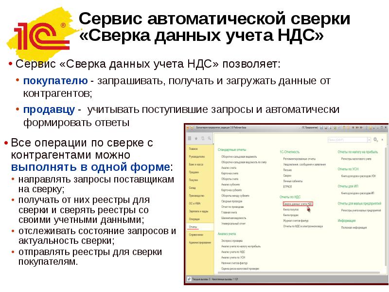 Сервис данных. 1 С отчетность презентация. Сверка по 1с отчетности.