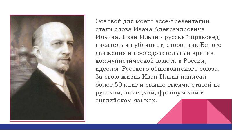 Ильин иван александрович презентация