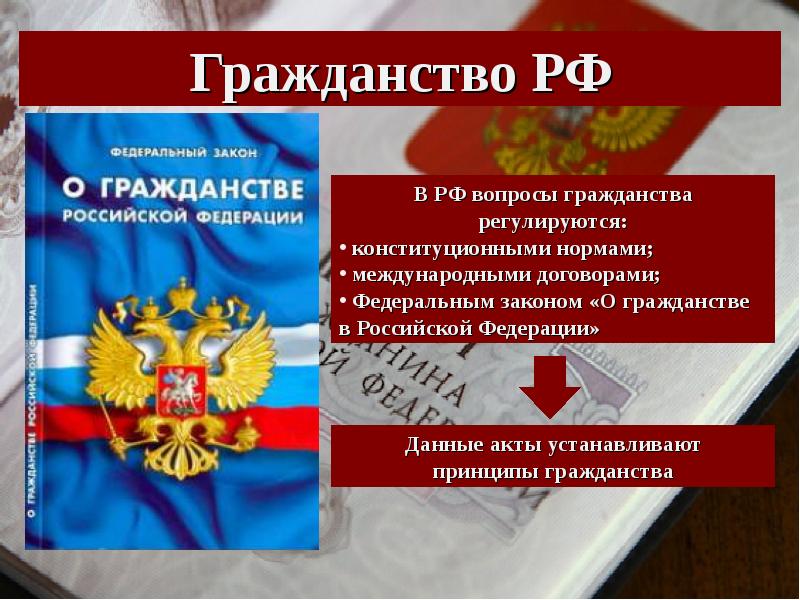 Вопросы гражданства могут решаться по конституции. ФЗ О гражданстве. ФЗ 