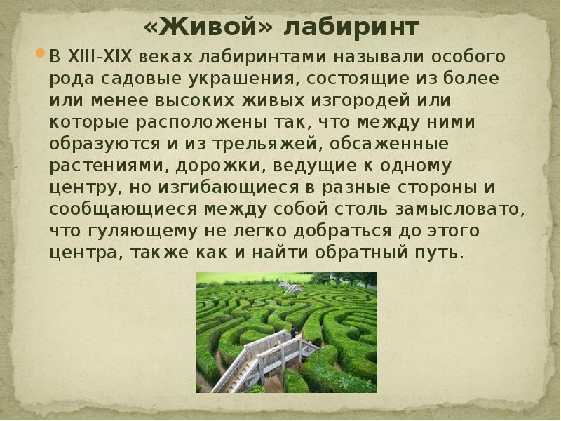 Жил в лабиринте. Живой Лабиринт. Обрывок письма Лабиринт из живой изгороди. Администратор Лабиринт презентация. Исследования Лабиринта.