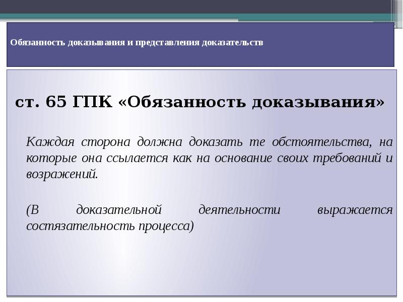 Ст 35 гпк. Обязанность доказывания и представления доказательств. Обязанность доказывания в гражданском процессе. Обязанность доказывания в уголовном процессе возложена на. Обязанности по доказыванию в гражданском процессе.