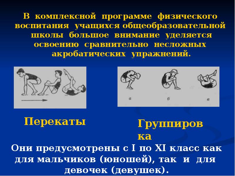 Гимнастика с элементами акробатики презентация 10 класс