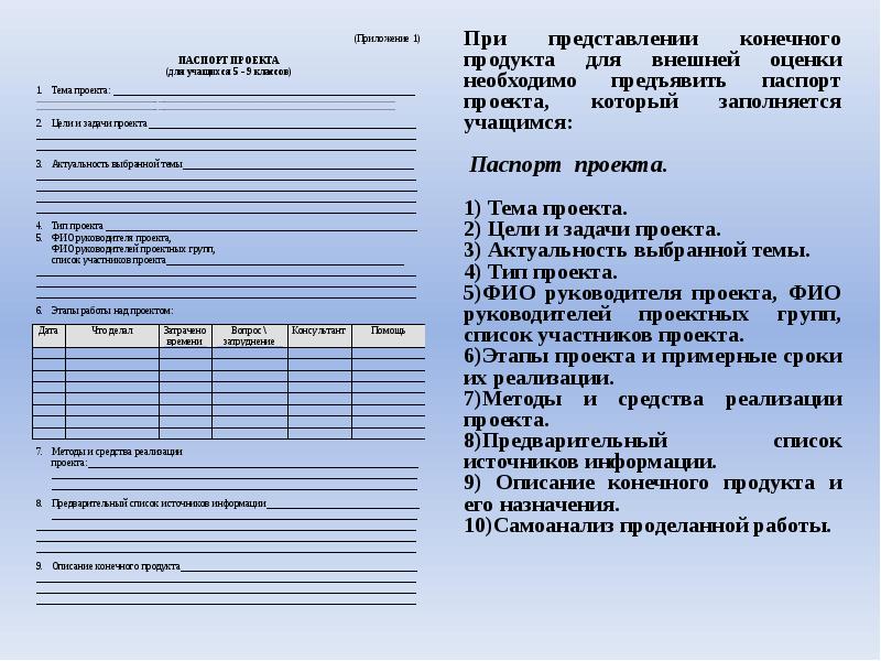 Образец заполнения сведения об учебных возможностях и чертах характера учащегося 4 класса