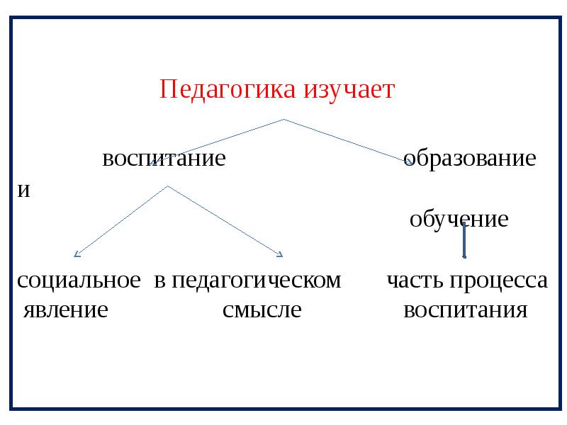 Что изучает педагогика