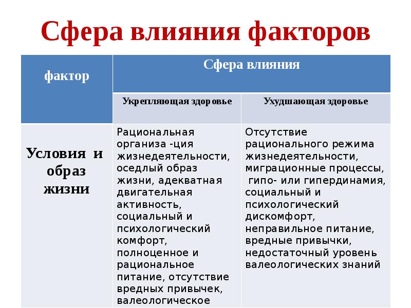 Сфера действия проекта