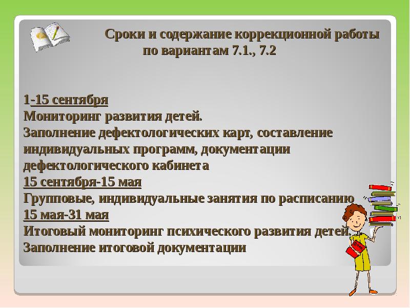 План коррекционной работы учителя начальных классов с обучающимися с овз