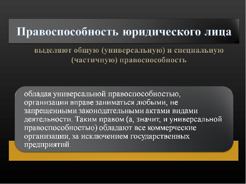 Моментом создания юридического лица является