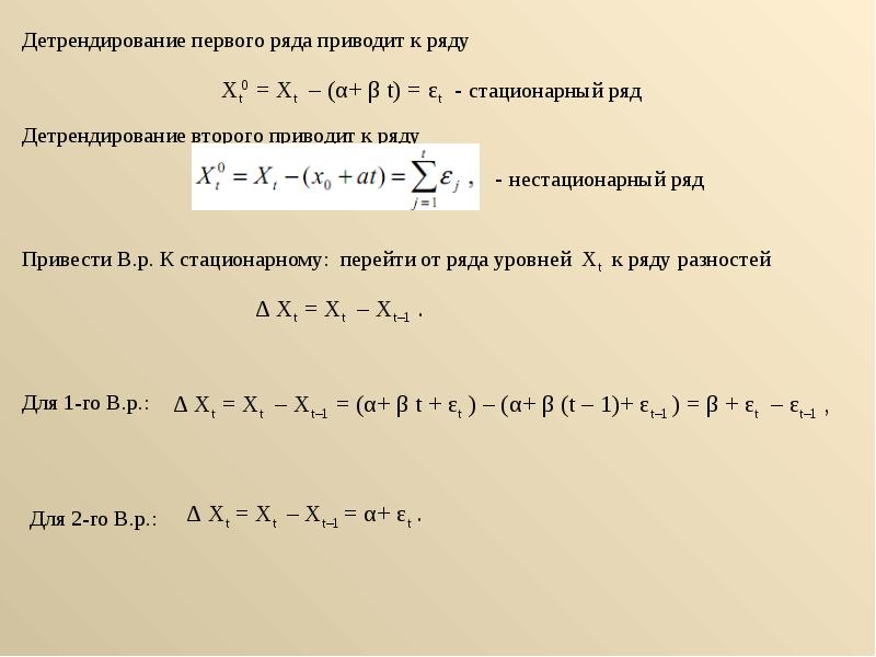 Презентация временные ряды