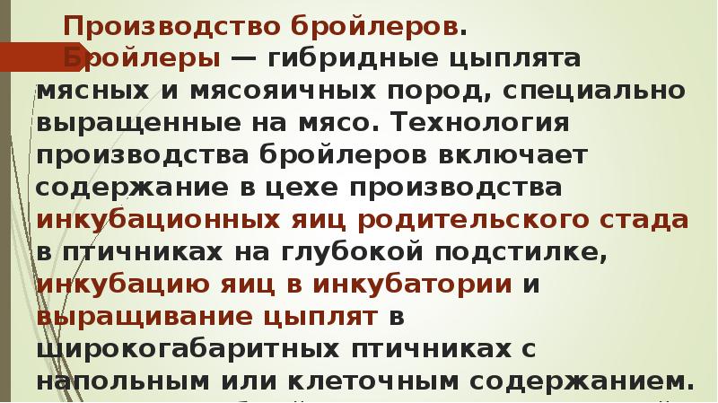 Производство бройлеров. Бройлеры — гибридные цыплята мясных и мясояичных пород, Производство бройлеров. Бройлеры — гибридные цыплята мясных и мясояичных пород,