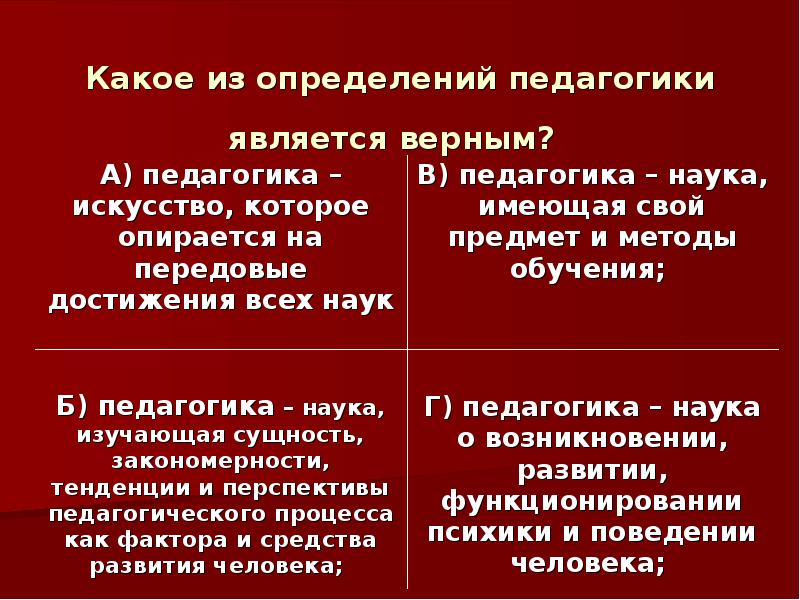 Педагогика наука или искусство презентация