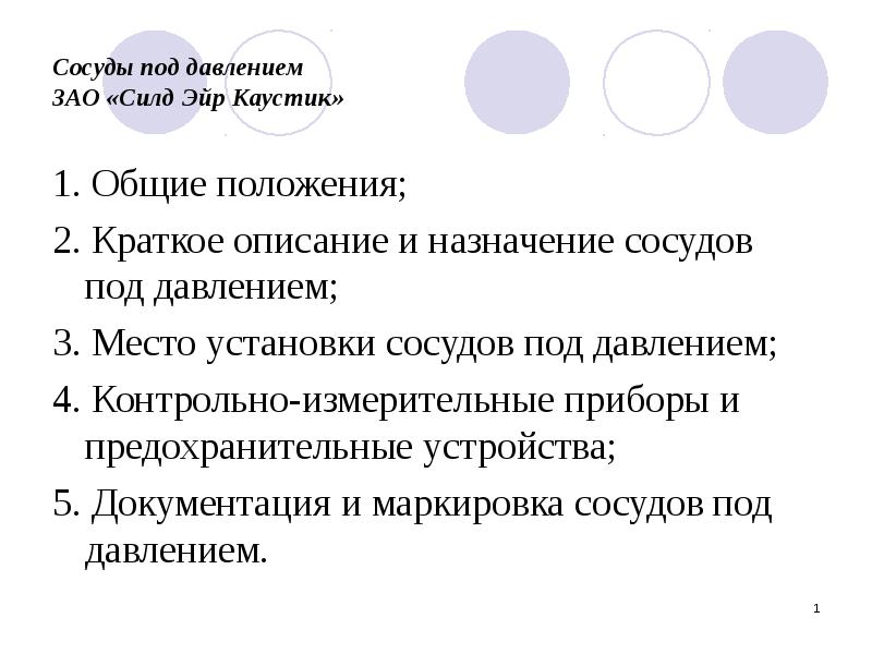 Презентация сосуды под давлением