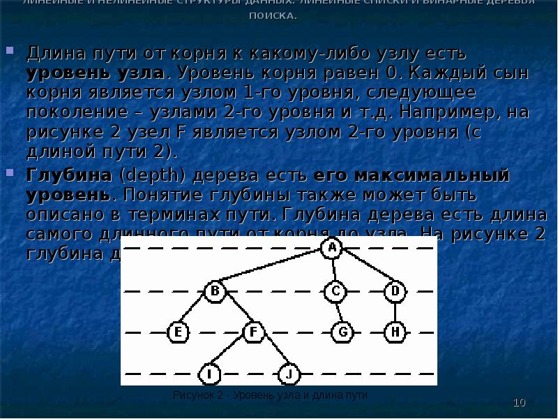 Глубина дерева. Линейные и нелинейные структуры данных. Что такое степень узла в бинарном дереве. Нелинейная структура.