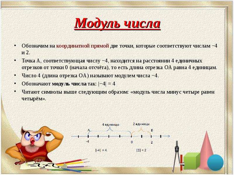 Проект модуль числа