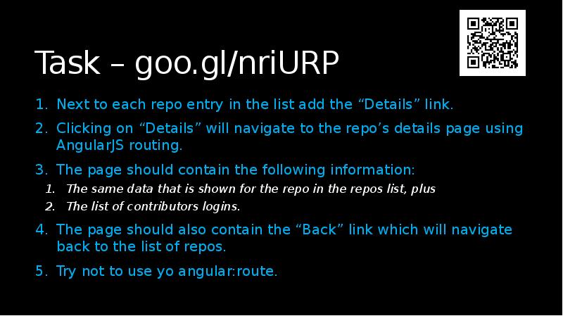 Task – goo.gl/nriURP
Next to each repo entry in the list Task – goo.gl/nriURP
Next to each repo entry in the list