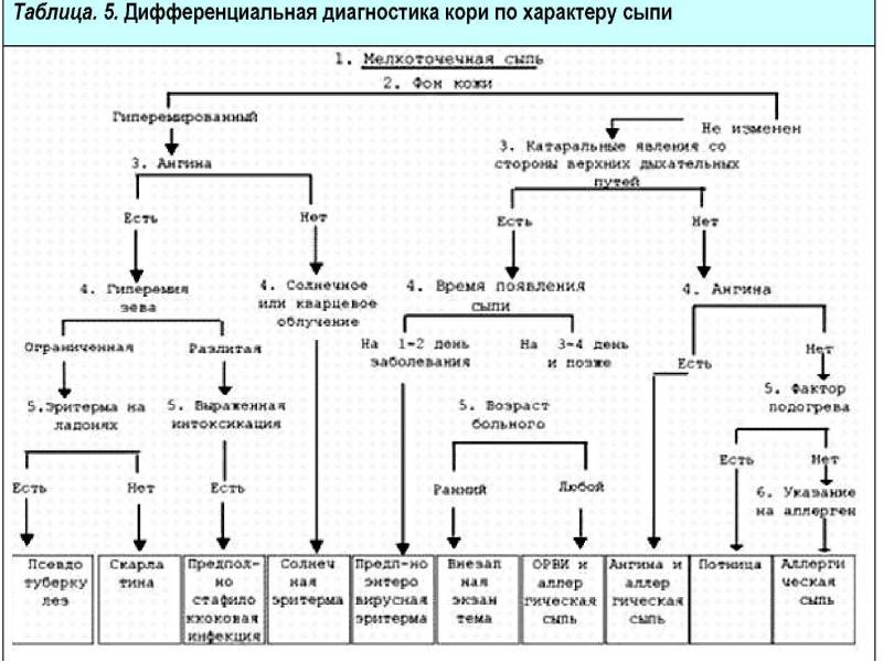 Патогенез кори схема