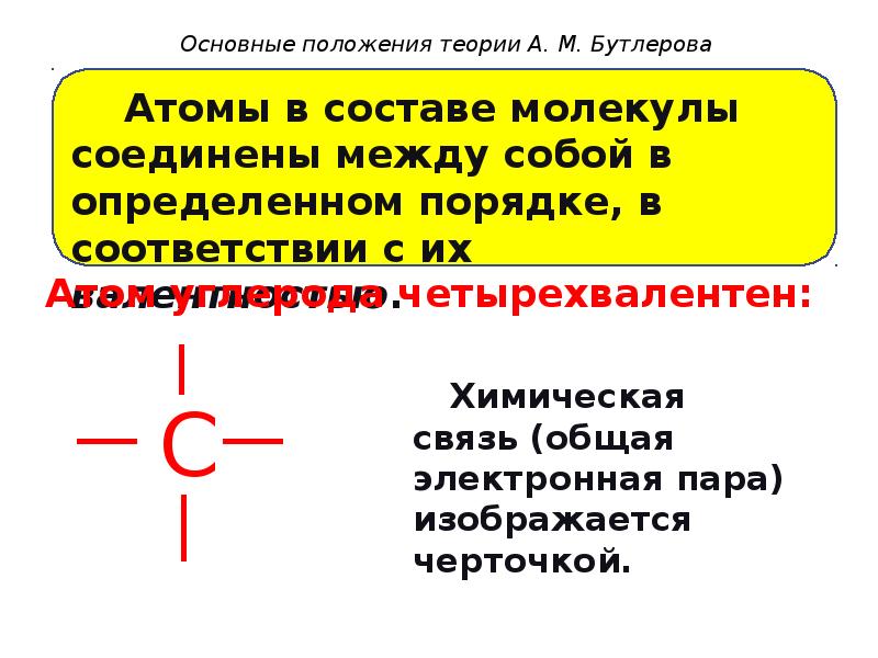 Строение бутлерова. Теория химического строения Бутлерова 4 положения. 4 Основных положения теории Бутлерова. 3 Положения Бутлерова химия. Основные положения теории химического строения а.м Бутлерова кратко.