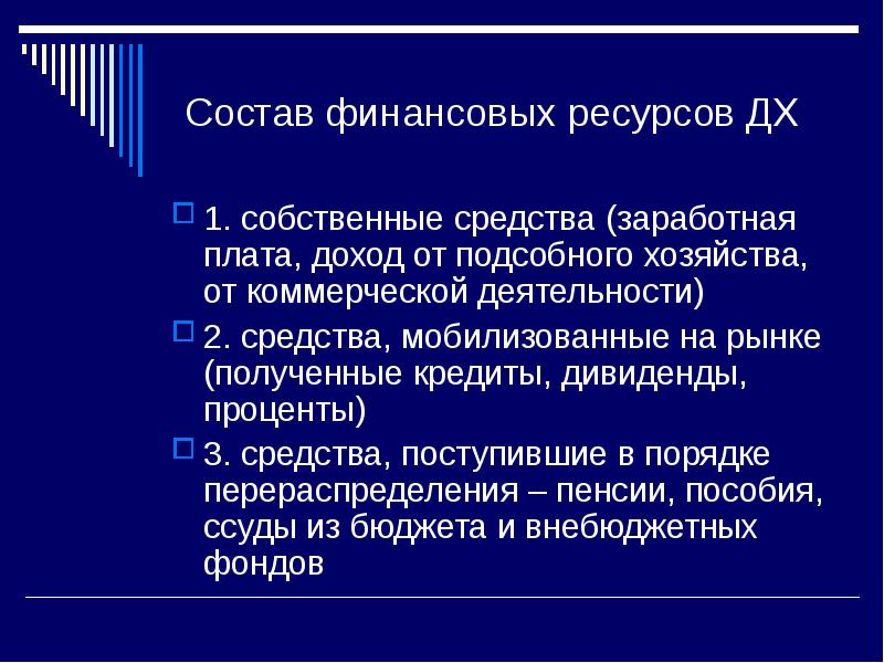 Финансовые ресурсы презентация