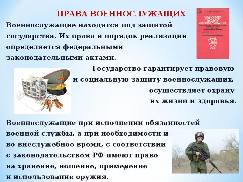 Право и ответственность военной службы. Обязанности военнослужащего. Основные обязанности военнослужащего.