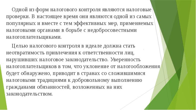 Налоговые проверки презентация