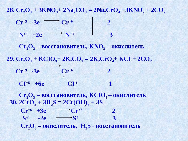 Kno3 продукты реакции. Cr2o3 nano3 na2co3. Koh+kno3+cr2o3 сплавление. CR+2 CR+3. Cr2o3+3co→2cr+3co2..