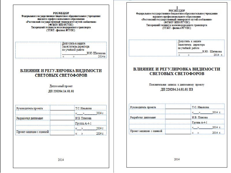 Оформление дипломной работы