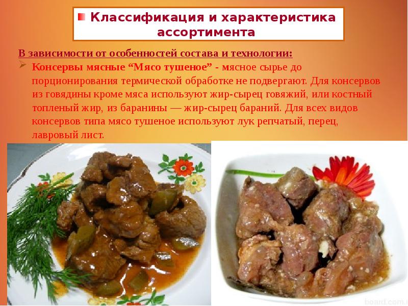 Польза тушеного. Мясные консервы презентация. Виды консервов из мяса. Презентация мясо и мясные консервы. Ассортимент блюд из тушеного мяса.