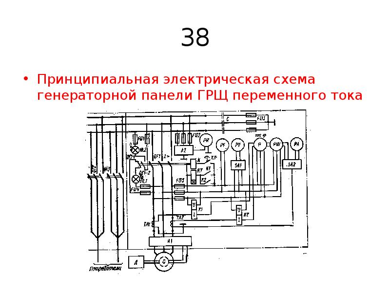 Схема генераторной установки