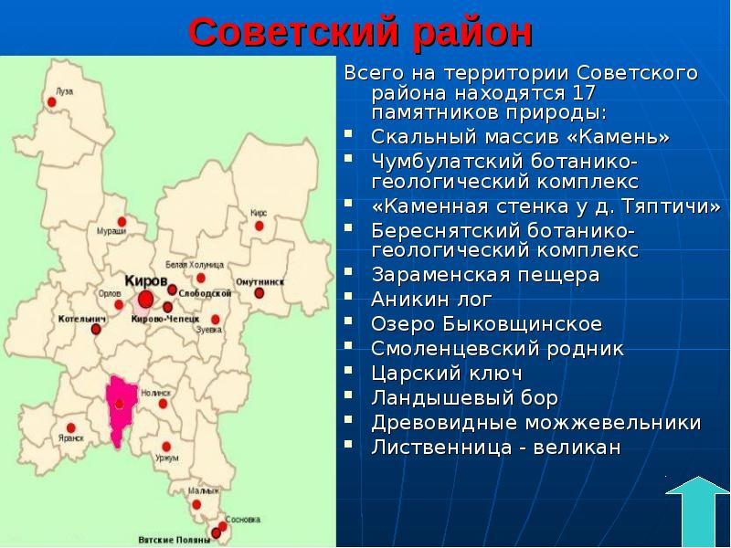 Охраняемые территории кировской области презентация